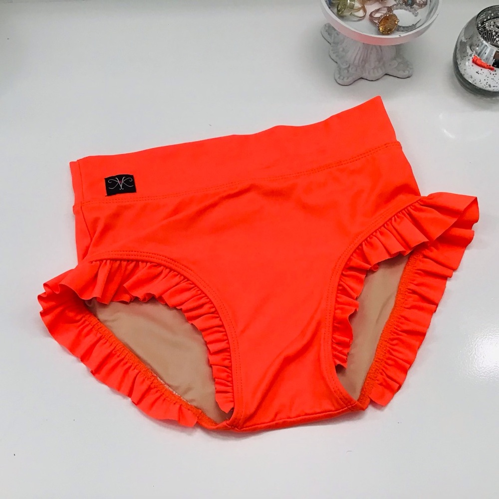 Kandi Kouture DayGlo Neon Ruffle Briefs Sz TXS